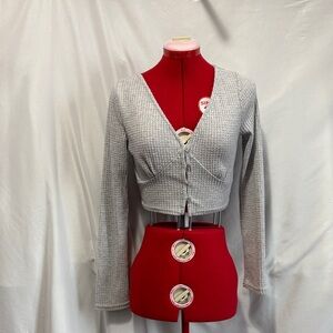 Streetwear Society Gray Crop Top